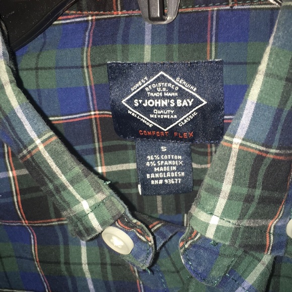 St John’s Bay No Tuck LS Shirt Size Small - Picture 2 of 3